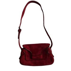 Vintage Vaneli Suede Retro  Over the Shoulder Mini Bag